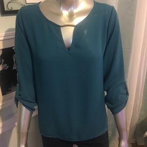 Teal blue Top